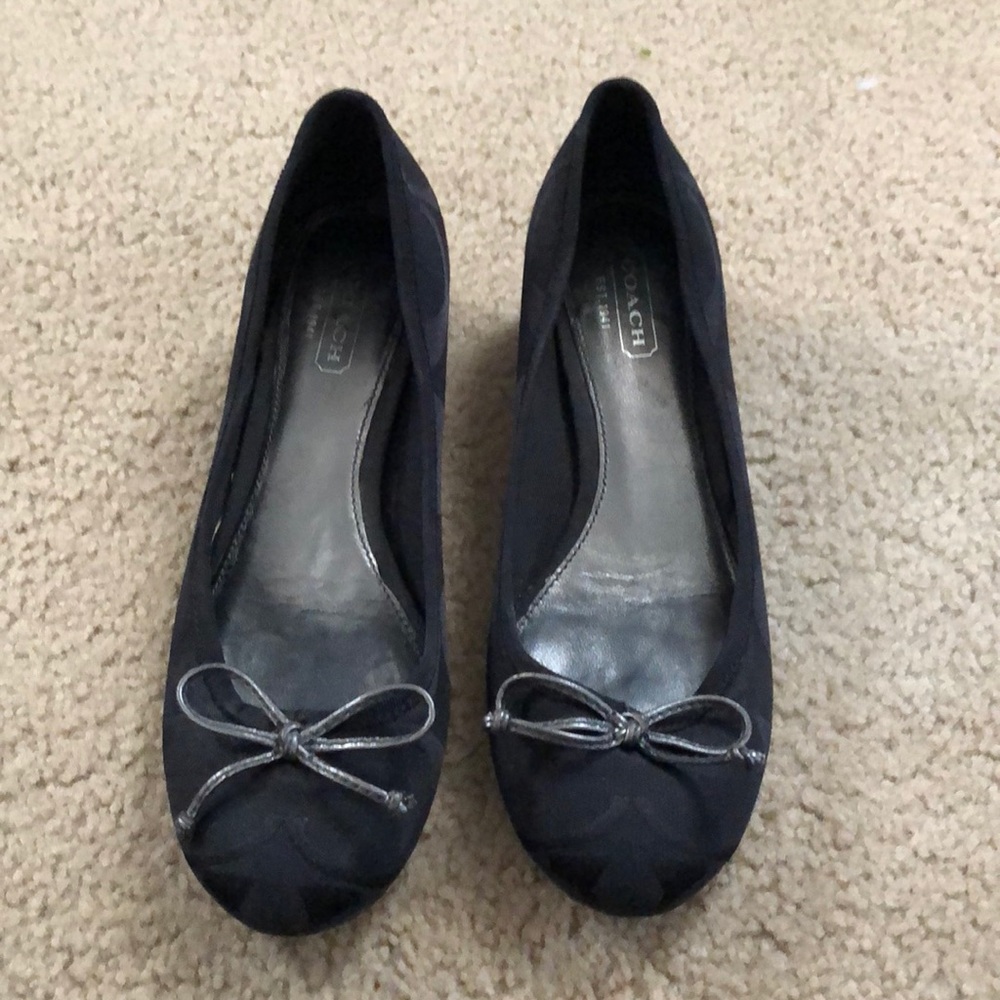 Black Signature Coach Heels